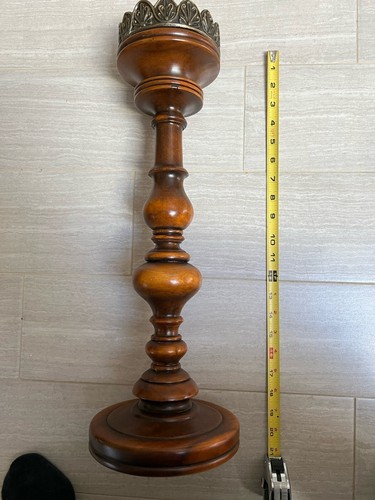 Theodore Alexander Holz mit Metall 19 Zoll Kerzenhalter Vietnam Modell 1300-057 - Bild 2 von 6