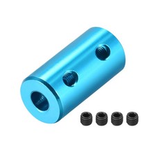 3.17mm to 4mm Bore Rigid Coupling 20mm Length 10mm Diameter Coupler Light Blue 