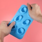 6 Lattices Silicone Ice Mold Shape Ice Cube Tray Ice Cube Maker for