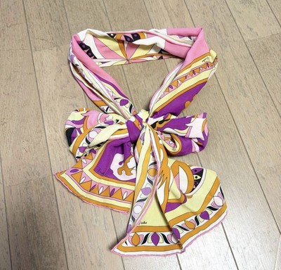 EMILIO PUCCI  Long Scarf Stole   Made in Italy Geametric