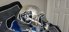 Ashton Jeanty Las Vegas Raiders Helmet BAS Witnessed Autographed Chrome Replica