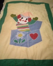 Handmade QUILT vintage Crib Size Jack N Box Pattern