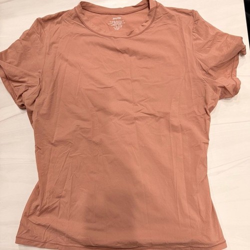 SKIMS Damen hellbraun Ton Kurzarm passt jedem T-Shirt Größe Large - Bild 4 von 5