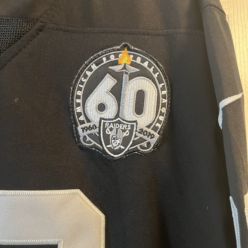 Maxx Crosby #98 Raiders Stitched Home Black Vintage Jersey 100th Patch XL - Bild 2 von 10
