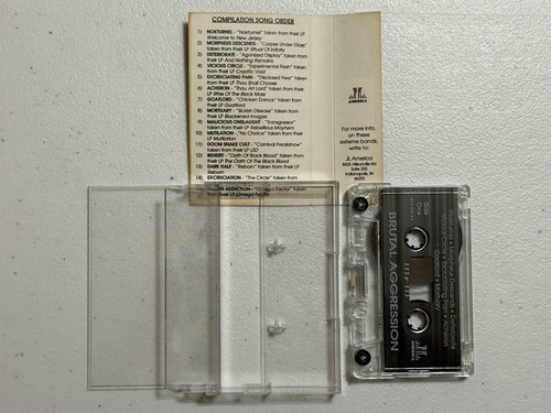 Various Artists Brutal Aggression Cassette Tape Original 1993 Heavy Death Metal - Picture 7 of 8