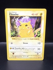Pokémon TCG Pikachu (Red Cheeks) 58/102 Shadowless A
