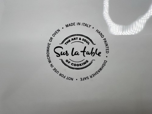 Vintage Sur La Table Portugal Hand Painted Bruschetta Ceramic Serving Platter - Picture 8 of 8