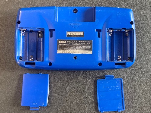 Sega Game Gear System Blue Console For Parts/Repair Screen Issue Powers On - Picture 5 of 5