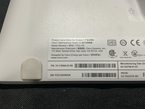 Cisco TTC5-09 Tablet Telepresence Touch Office Videokonferenzen - Bild 4 von 4