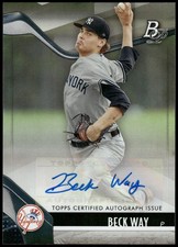 2021 Bowman Platinum #TOP-18 Beck Way Top Prospects Autographs