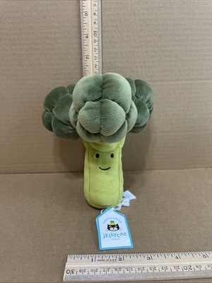 Jellycat Vivacious Broccoli VV6B Plush Food See Pics Imperfect Tags B