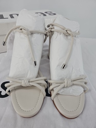 Schutz Women's Kate High Block Sandals $128 - US Size 7.5 - White Pearl - 1124 - Picture 5 of 10