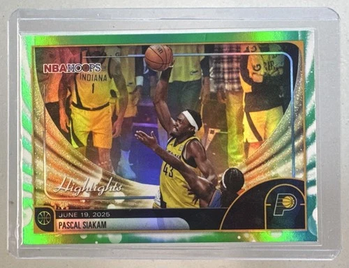 Pascal Siakam 2025 Topps NBA Hoops #265 Green Season Highlight