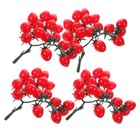  4 Pcs Decorative Cherry Tomatoes Photo Props Artificial for Display