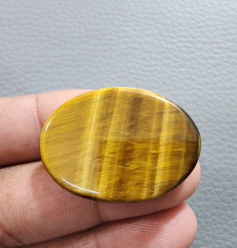 Lo último raro brillante ojo de tigre cristal forma ovalada 48 crt cabujón piedra preciosa suelta - Imagen 5 de 6