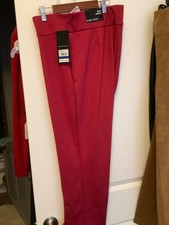 Nine West Women’s Slim Ankle Dress Pants Cardinal Red Sz XL NWT