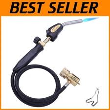 Professional Propane & MAPP Gas Torch with 60" Hose - Quick Ignition Style