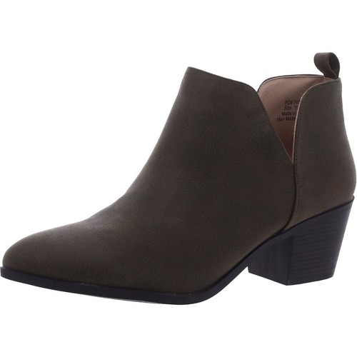 Journee Collection Womens Green Ankle Boots Shoes 12 Medium (B,M) BHFO 6465
