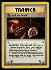 Mysterious Fossil Common 1st Edition Fossil 62/62 LP Pokémon TCG