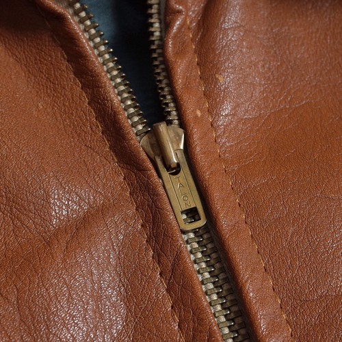 Vintage 1960s LAKELAND Sportswear Leather Jacket Front Talon Zipper Sz S - Picture 6 of 17
