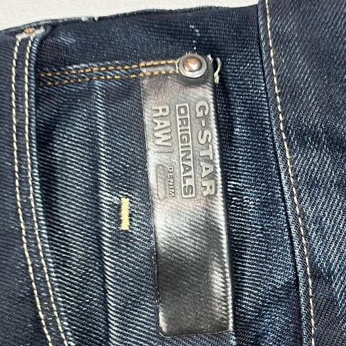G Star Raw Jeans Blades Tapered Blue Designer Mens W32 L29 - Picture 7 of 17