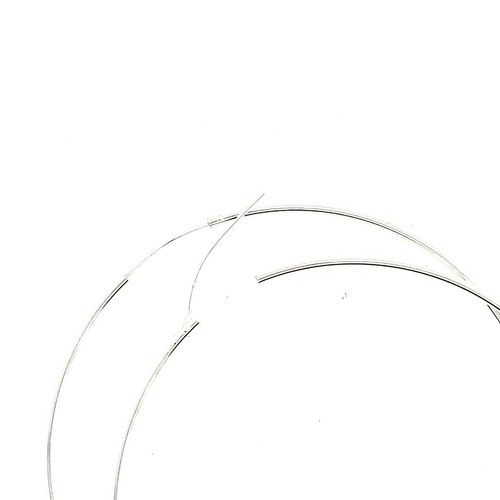 Silver Hoop 3 inches Extra Large Round Tube Circle Thin Plain Earrings Sterling - Picture 7 of 11