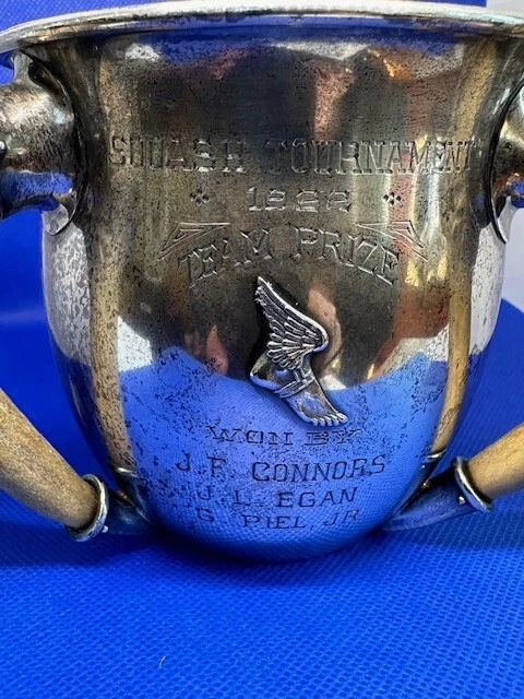 Trofeo de Squash Sterling Gorham .925 New York Athletic Club c.1922 único en su clase. Foto 3 de 4