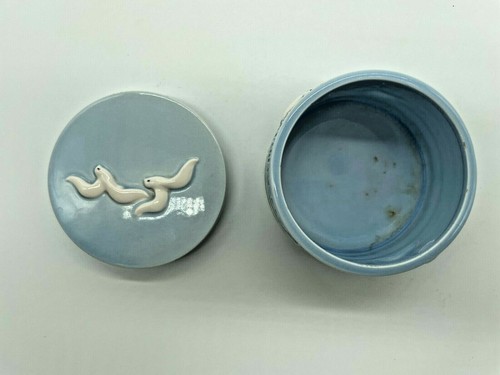 Vintage Blue Seagull Trinket Box - Picture 5 of 7