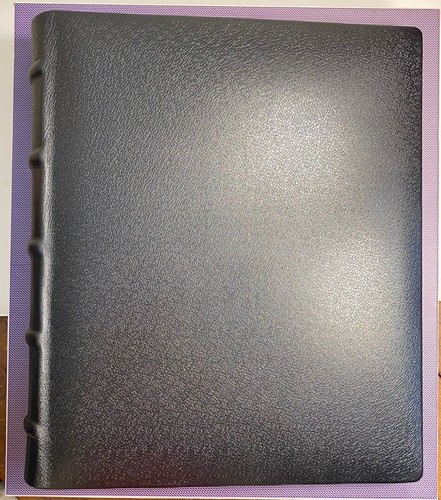 ASPREY London Saddle Leather Hanover Black Photo Album NIB - Picture 3 of 22
