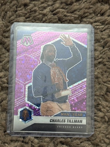 Charles Tillman 33/50 2021 Mosaic No Huddle Purple Prizm #276 Bears