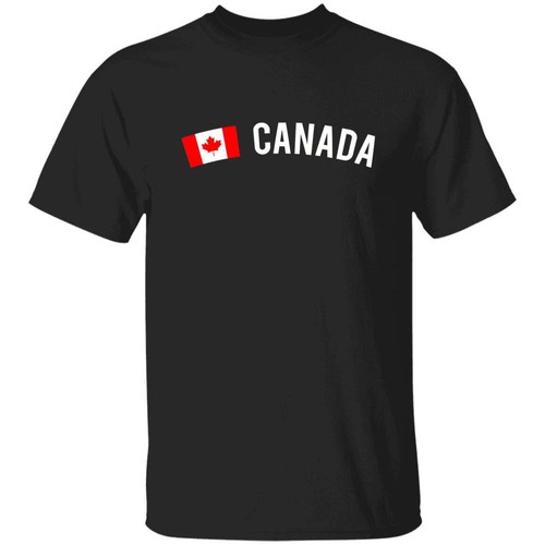 Kanada Unisex T-Shirt Geschenk kanadische Flagge T-Shirt Toronto weiß schwarz dunkelheide - Bild 5 von 8