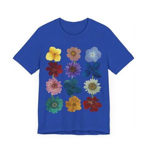 Pressed Flowers Art - Unisex Jersey Short Sleeve Tee - Bild 113 von 205