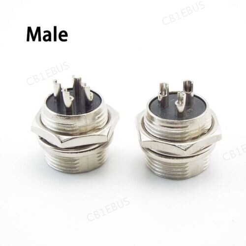 GX16 Nut Male Female Panel Mount Socket 2-8pin Aviation Plug Cable Connector CB1 - Picture 4 of 9