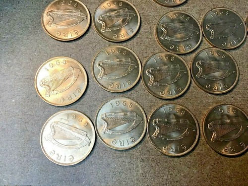 Centavo grande 1968 BU IRLANDA 30,9 mm, centavo, buena suerte, centavo grande irlandés, 1 moneda - Imagen 5 de 9