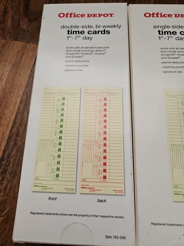 Lathem Time Expandable Time Card Rack 25-Pocket W/400 Time Cards  - Picture 10 of 13