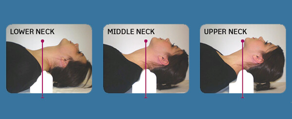 Denneroll Cervical Curve Pillow Large Gray CBP Chiropractic Neck Roll Pain Block Zapas w specjalnej cenie
