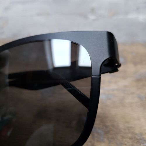 Gafas de sol Saint Laurent negro mate marco cuadrado acetato nuevas - Imagen 19 de 20