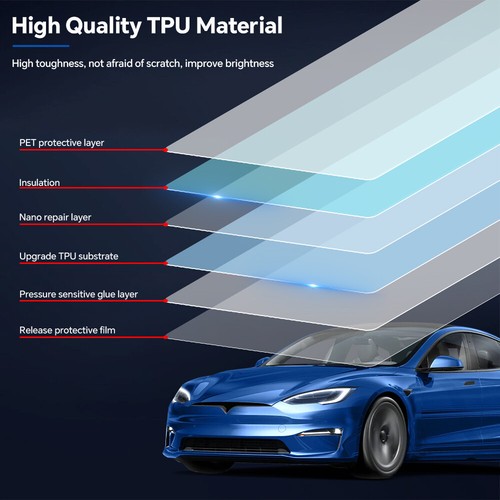 Matte PPF PreCut Full Car Kit for 2021-2025 Tesla Model S Paint Protection Film - Picture 4 of 21