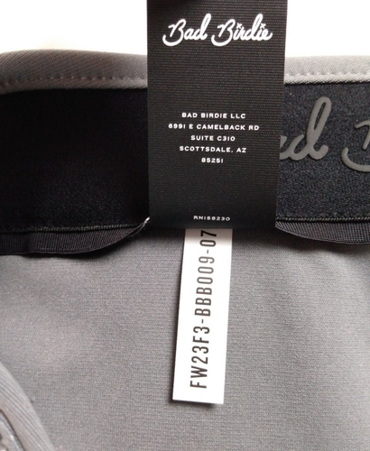 NWT Bad Birdie Golf Shorts Grey Size 34 Inseam 7.5" Stretch, Elastic Waist Band - Picture 5 of 7