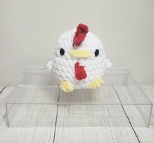 Chicken Chunky Plush Crochet Handmade Plushie Amigurumi Stuffed Toy