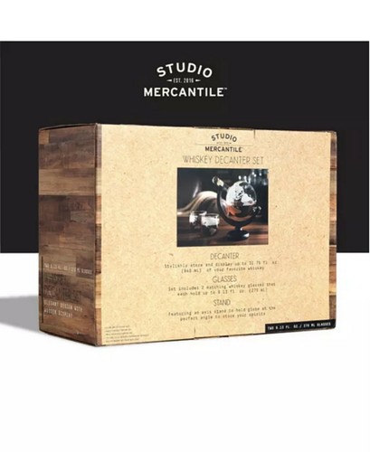 Studio Mercantile Whiskey Globe Decanter Set - Picture 12 of 12