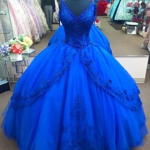 royal blue princess ball gown