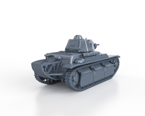 WWII - FRENCH RENAULT CHAR R40 - 1/48 1/56 1/72 1/87 1/100 3D PRINTED - Picture 4 of 4