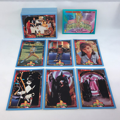 POWER RANGERS Series 2 WAL-MART Edition Complete Trading Card set Blue