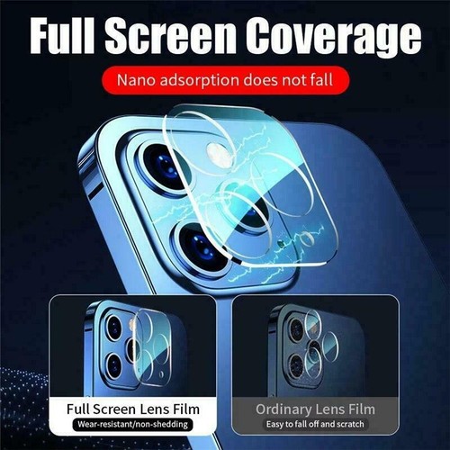 For iPhone 16 15 14 13 12 11 Pro Max Tempered Glass Camera Lens Screen Protector - Picture 4 of 12