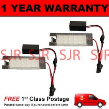 2X FOR VAUXHALL VECTRA C MERIVA INSIGNIA ASTRA 18 WHITE LED NUMBER PLATE LAMP