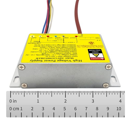 Fuente de alimentación de alto voltaje 12V a 500V 2mA DC-DC - AHV12V500V2MAW - Imagen 2 de 9
