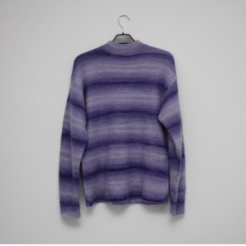 Acne Studios Purple Stripe Kesme Knit Jumper NEW - Picture 3 of 9