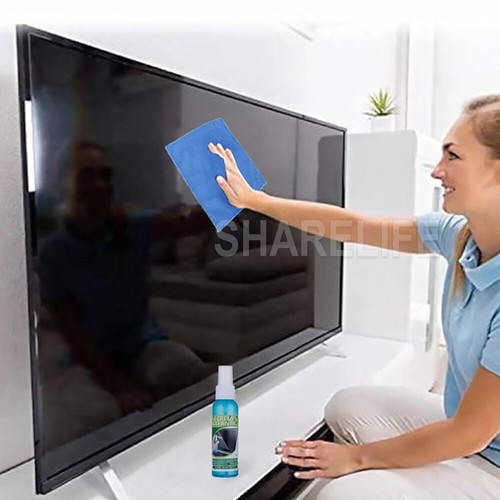 3in1 Laptop Cleaning Kit Monitor TV PC LED LCD Screen Cleaner Plasma Cloth Brush - Picture 8 of 9