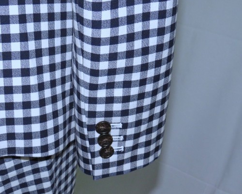 J. Crew Parke/Marte Blue White Gingham One Button Pantsuit 4 NWT - Picture 9 of 15